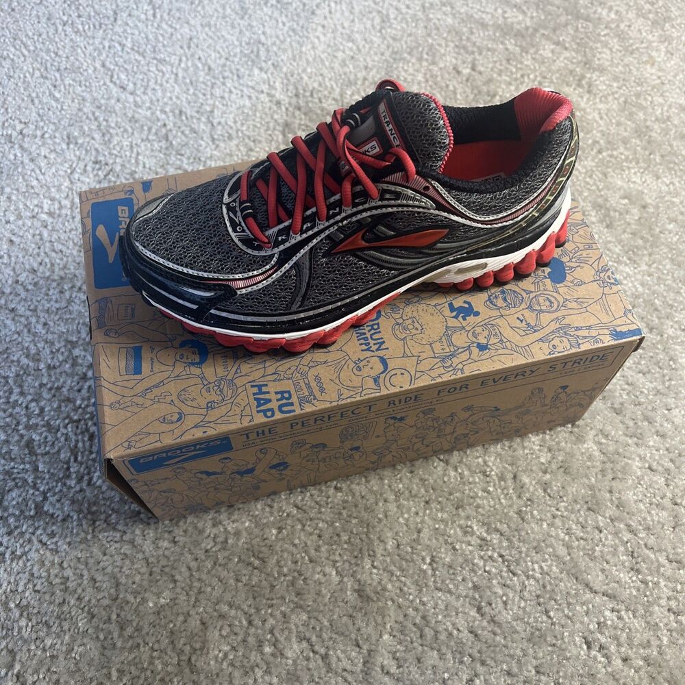 Brooks Trance 11 Women's Running Shoes Size 7.5 B (Medium) - NIB - Black/Red
